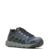 Wolverine Shoes: Men's W211176 Navy Composite Toe Rev DuraShocks Work Shoe