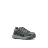 Wolverine Shoes: Men's W211016 Charcoal Composite Toe Rev Vent Ultraspring Durashocks Work Shoe