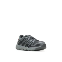 Wolverine Shoes: Men's W211016 Charcoal Composite Toe Rev Vent Ultraspring Durashocks Work Shoe