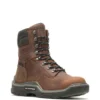 Wolverine Boots: Men's W211162 Peanut Raider Durashocks Waterproof 8" Carbonmax Work Boot