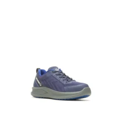 Wolverine Shoes: Men's W231003 Navy Steel Toe Bolt 1.5 Knit Waterproof Athletic Work Shoe