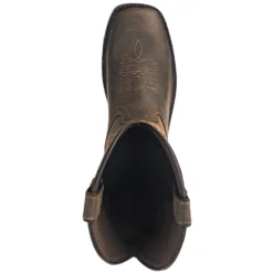 Wolverine Boots: Men's 10704 Dark Brown Rancher Slip Resistant Pull On Boots -Men Shoes Store wolverine 10702 t 01 1