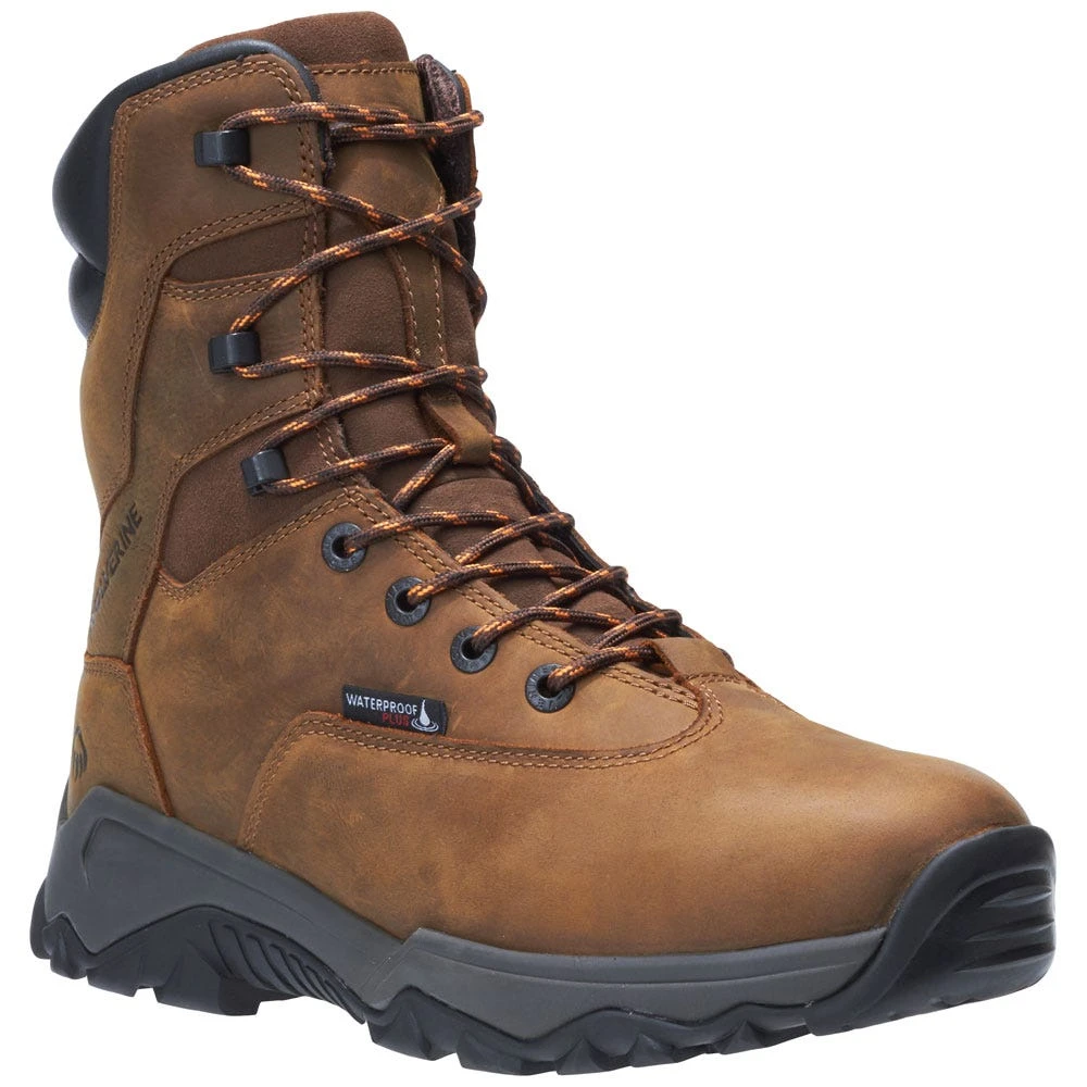 Wolverine Boots: Men's W190005 Brown 8" Insulated Glacier II Cold Weather Boots 1 Wolverine Boots: Men's W190005 Brown 8" Insulated Glacier II Cold Weather Boots