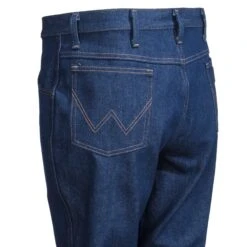 Wrangler Jeans: Men's Navy 0945 NAV Cowboy Cut Regular Fit Rigid Boot Cut Jeans -Men Shoes Store wrangler 0945nav l 01