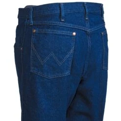 Wrangler Jeans: Men's Cowboy Cut 31MWZ PW Prewashed Indigo Relaxed Fit Jeans -Men Shoes Store wrangler 31mwzpw l 01