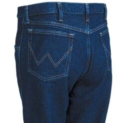 Wrangler Jeans: Men's Antique Navy 35001 AN Rugged Wear Relaxed Fit Work Jeans -Men Shoes Store wrangler 35001an l 01