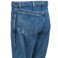 Wrangler Jeans: Men's Grey Indigo 35001 GI Rugged Wear Relaxed Fit Work Jeans -Men Shoes Store wrangler 35001gi l 01
