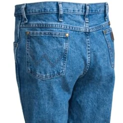 Wrangler Jeans: Men's Cowboy Cut 36MWZ SW Slim Fit Stonewashed Jeans -Men Shoes Store wrangler 36mwzsw l 01