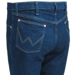 Wrangler Jeans: Men's Cowboy Cut 0947 STR Navy Regular Fit Stretch Jeans -Men Shoes Store wrangler 947str l 01